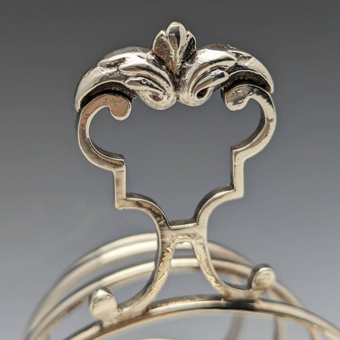 British antique silver plate toast rack 205g